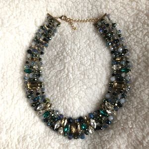 Blue statement necklace